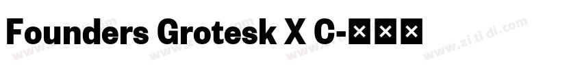 Founders Grotesk X C字体转换